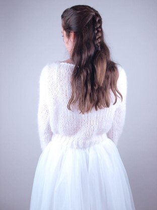 Mohair sweater for brides