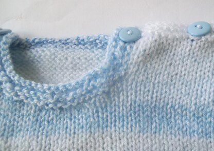 Baby Sweater with Penguin Motif