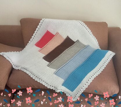 Colourful Blocks Baby Blanket