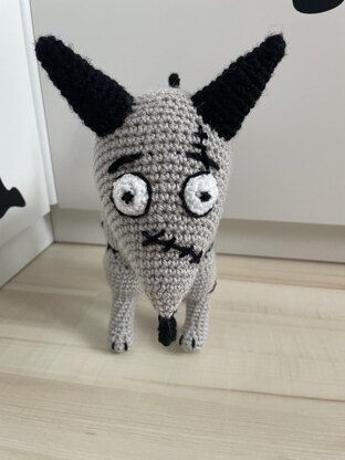 Patched Dog amigurumi