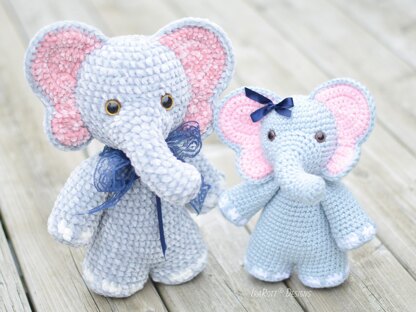 Josefina and Jeffery Chubby Little Elephants