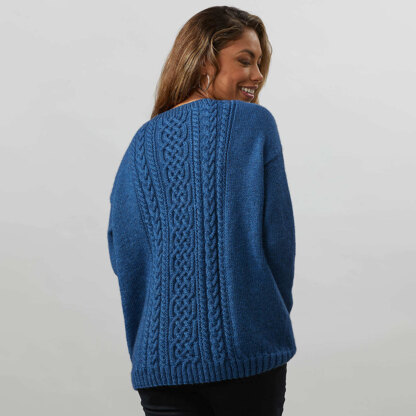 Heathered Cable-Knit Cardigan Sweater for Women