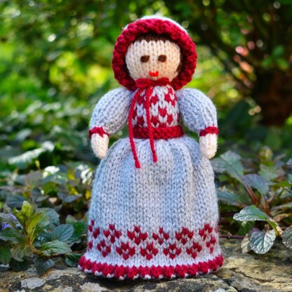 Victorian Doll Knitting Pattern - Toy Knitting Pattern