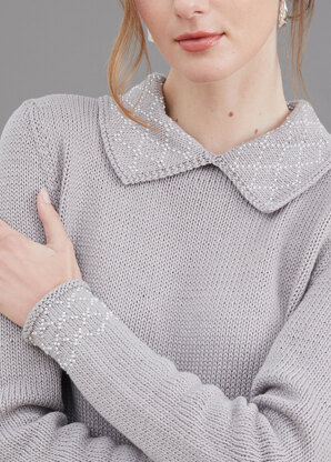 Bibi Sweater - Knitting Pattern For Women in Debbie Bliss Piper