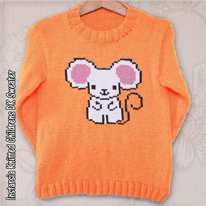 Intarsia - Chinese Zodiac - Rat Chart & Childrens Sweater