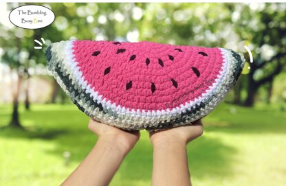 Plush Watermelon Slice Crochet Pattern