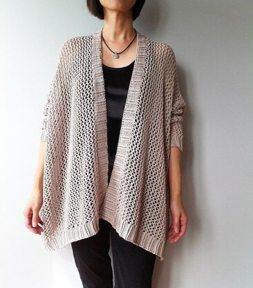 Angelina - easy trendy cardigan (knit)