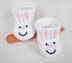 Bunny Slipper Baby Booties