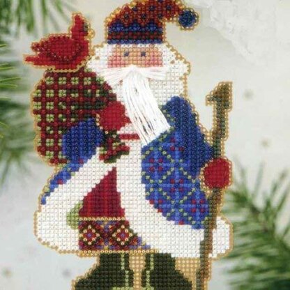 Mill Hill Cardinal Santa Beaded Cross Stitch Kit