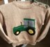 Child’s Green Tractor Sweater