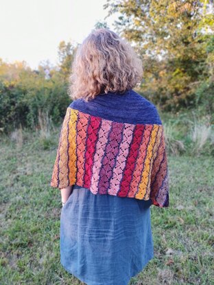 Leaf Swirl Shawl