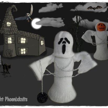 Halloween pumpkin ghostie