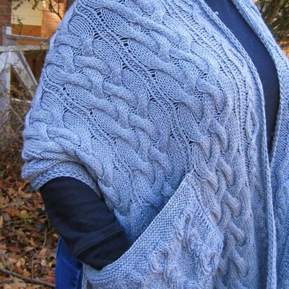 Warm Fantasy Pocket Shawl