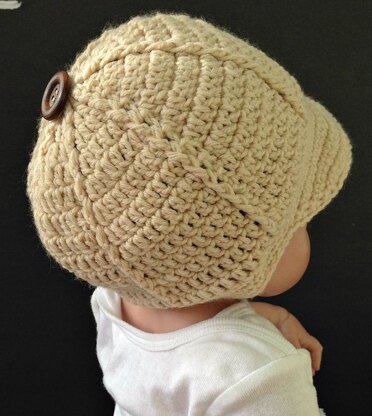 Crochet baby best sale baseball cap pattern