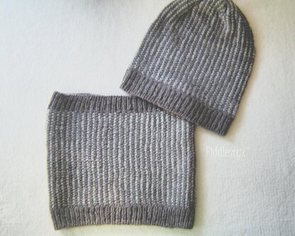 Luna Reversible Hat / Cowl Set