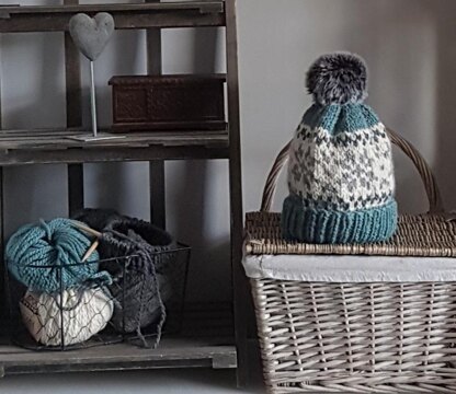 Chunky Fair Isle Winter Hat