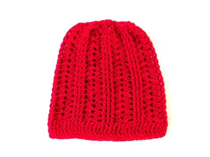 Slouchy beanie hat ribbed