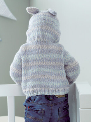 Bo Peep Lil Dreamer Hooded Cardigan & Sweater in West Yorkshire Spinners - DBP0118 - Downloadable PDF
