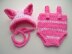 Piglet Baby Bonnet and Romper