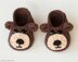 Teddy Bear Baby Booties