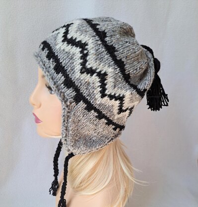Serpentine Ear Flap Beanie