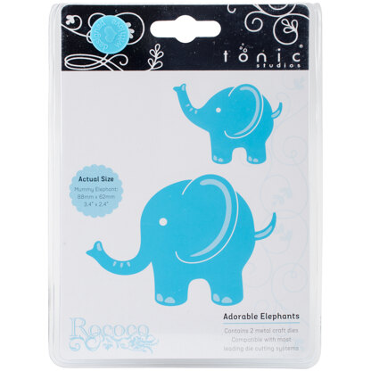 Tonic Studios Rococo Die - Adorable Elephants