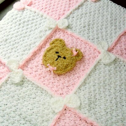 BEARS and BOWS BABY BLANKET