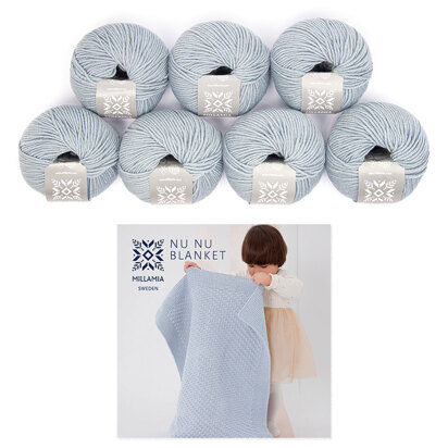 MillaMia Naturally Soft Aran Nu Nu Blanket 7 Ball Project Yarn Pack