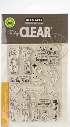 Hero Arts Clear Stamps 4"X6" - Lucky Star