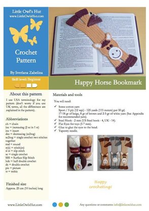 031 Happy Horse bookmark