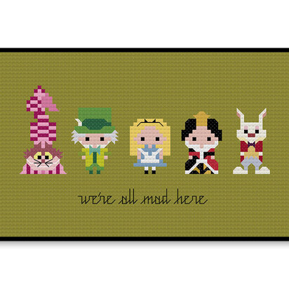 Alice in Wonderland Bite Size - PDF Cross Stitch Pattern