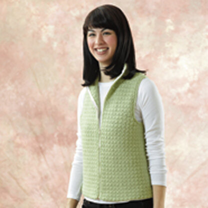 144 Sweet Pea Crocheted Vest - Crochet Pattern for Women in Valley Yarns Amherst