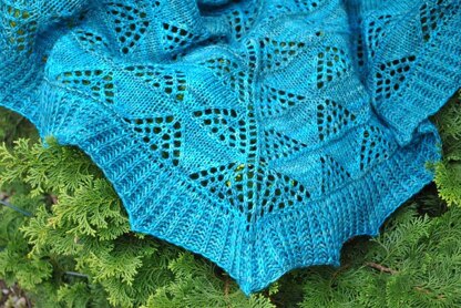 Skein of geese shawl