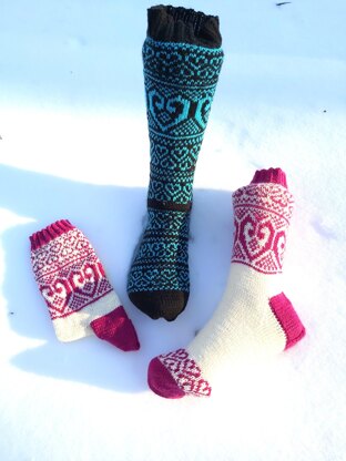 Queen of Hearts Socks