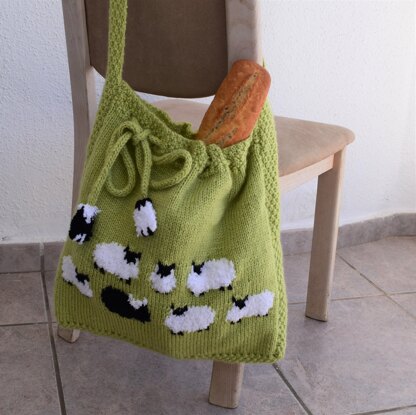 Cuts of Lamb Knitting Tote Bag -  Israel