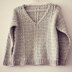 Cable V-neck Sweater