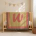 Letter W pattern | Name C2C crochet baby blanket | 2 colors design