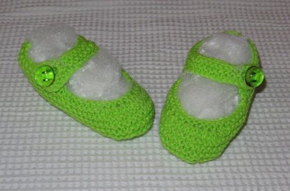 Baby High Back Garter Stitch Shoes