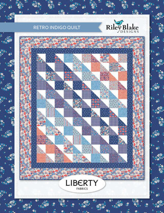 Riley Blake Retro Indigo Quilt - Downloadable PDF