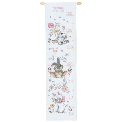 Vervaco Disney - Little Dalmatian Height Chart Cross Stitch Kit - 18cm x 70cm