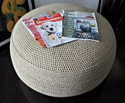 DIY Tutorial XXXL Large Crochet Pouf