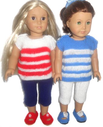 Summer Casual for AG , Gotz and other 18'' Dolls