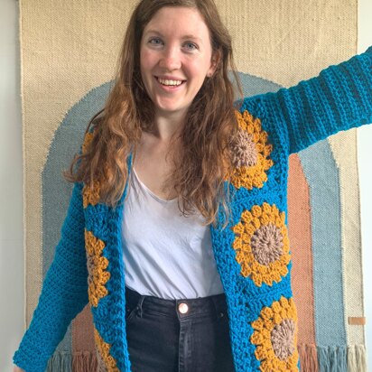 The Adult Sunflower Cardigan