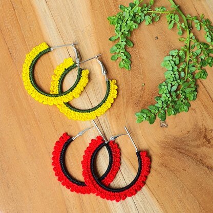 3 in 1 hoop earrings