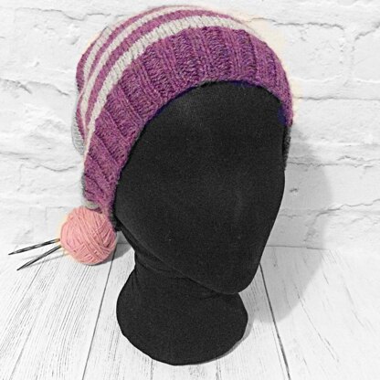 Striped Slouch Hat