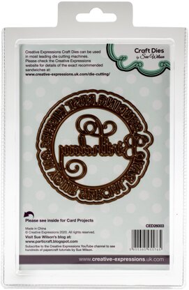 Creative Expressions Craft Dies By Sue Wilson - Circle Sayings- Birthday