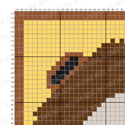 C2C Hedgehog Throw Blanket Cute Animal Chart Intarsia Crochet Pattern