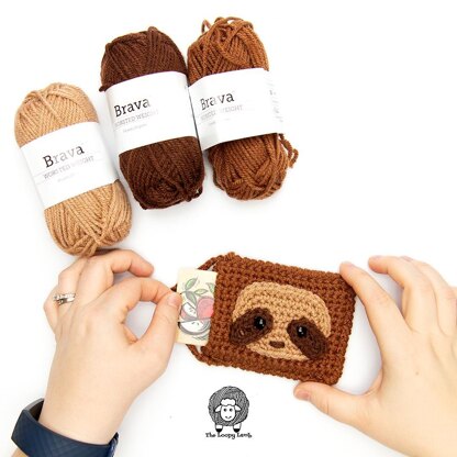 Sloth Crochet Gift Card Holder