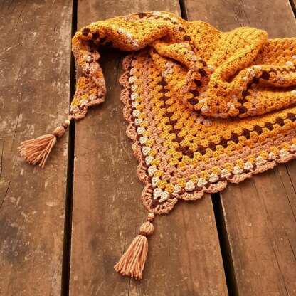 Sepia shawl