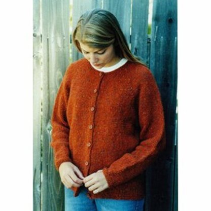 Knitting Pure & Simple 9725 Neck Down Cardigan For Women